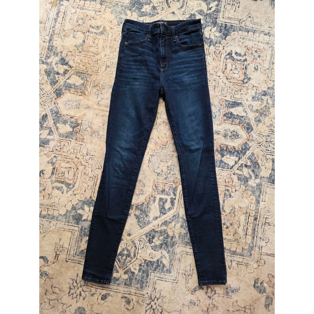 Abercrombie & Fitch 26 2L Dark Wash Denim Simone‎ High Rise Super Skinny Jeans